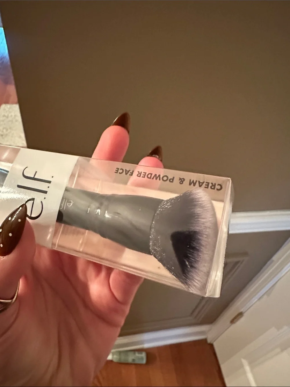 Dual-Ended Powder & Cream Face Brush with Brush Shampoo